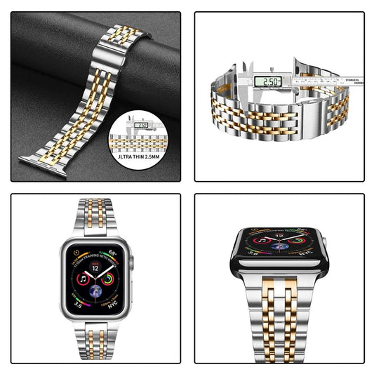 Premium Μεταλλικό Λουράκι Ανοξείδωτο Ατσάλι για Apple Watch - 10 Χρώματα