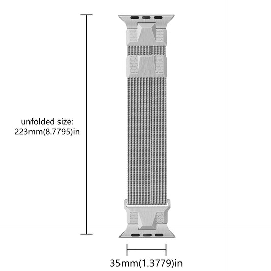 Premium Μεταλλικό Λουράκι Milanese Loop για Apple Watch - Μαγνητικό