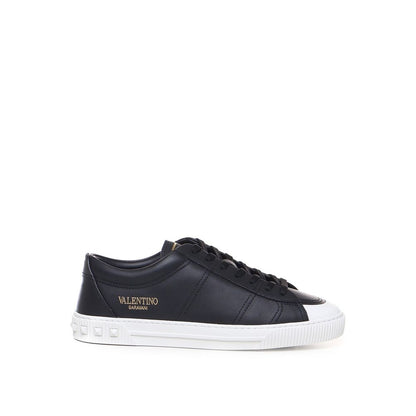 Valentino Garavani Black Calfskin Sneakers