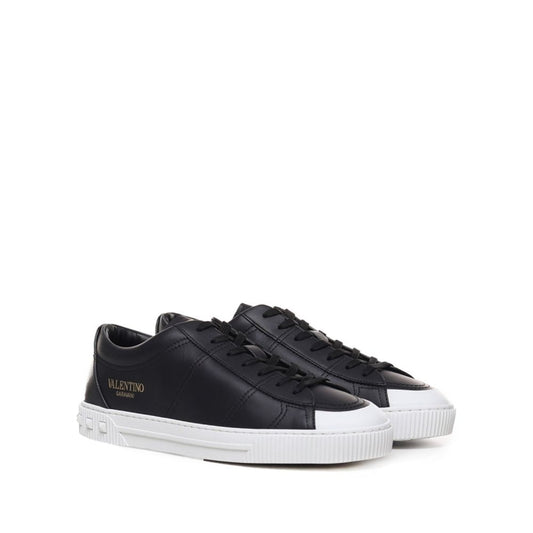 Valentino Garavani Black Calfskin Sneakers