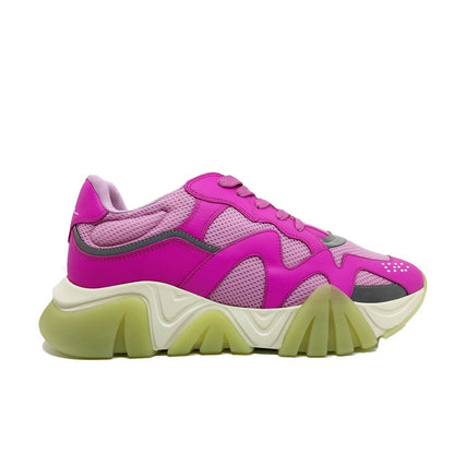 Versace Multicolor Leather Chunky Sneakers