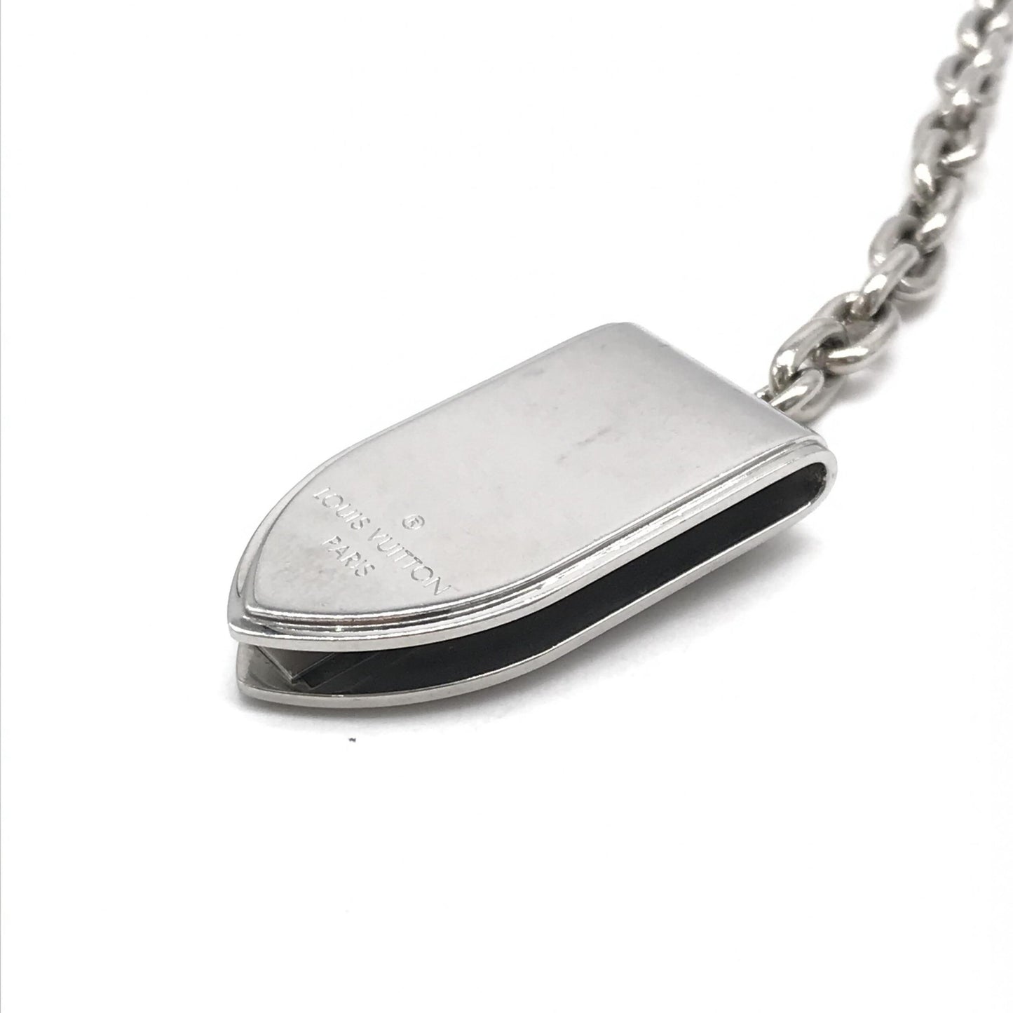 Louis Vuitton Silver Money Clip With Chain