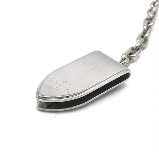 Louis Vuitton Silver Money Clip With Chain