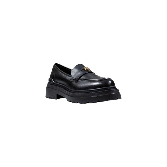 PINKO Black Leather Platform Pumps
