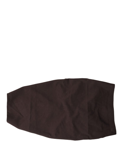Dolce & Gabbana Brown Viscose Wide Belt Waist Cummerband Men