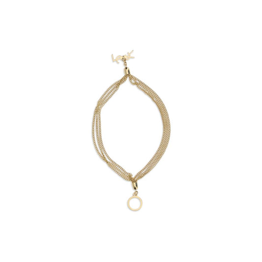 Saint Laurent Gold Brass Bracelet