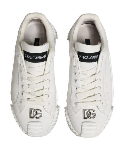 Dolce & Gabbana White NS1 Lace Up Low Top Sneakers Shoes