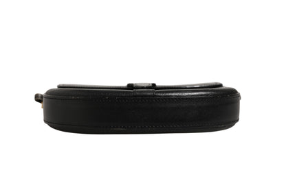 Burberry Black and Gold leather logo crossbody bag