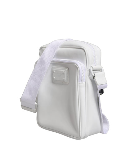 Dolce & Gabbana White Logo Plaque Crossbody Shoulder Borse Men Bag