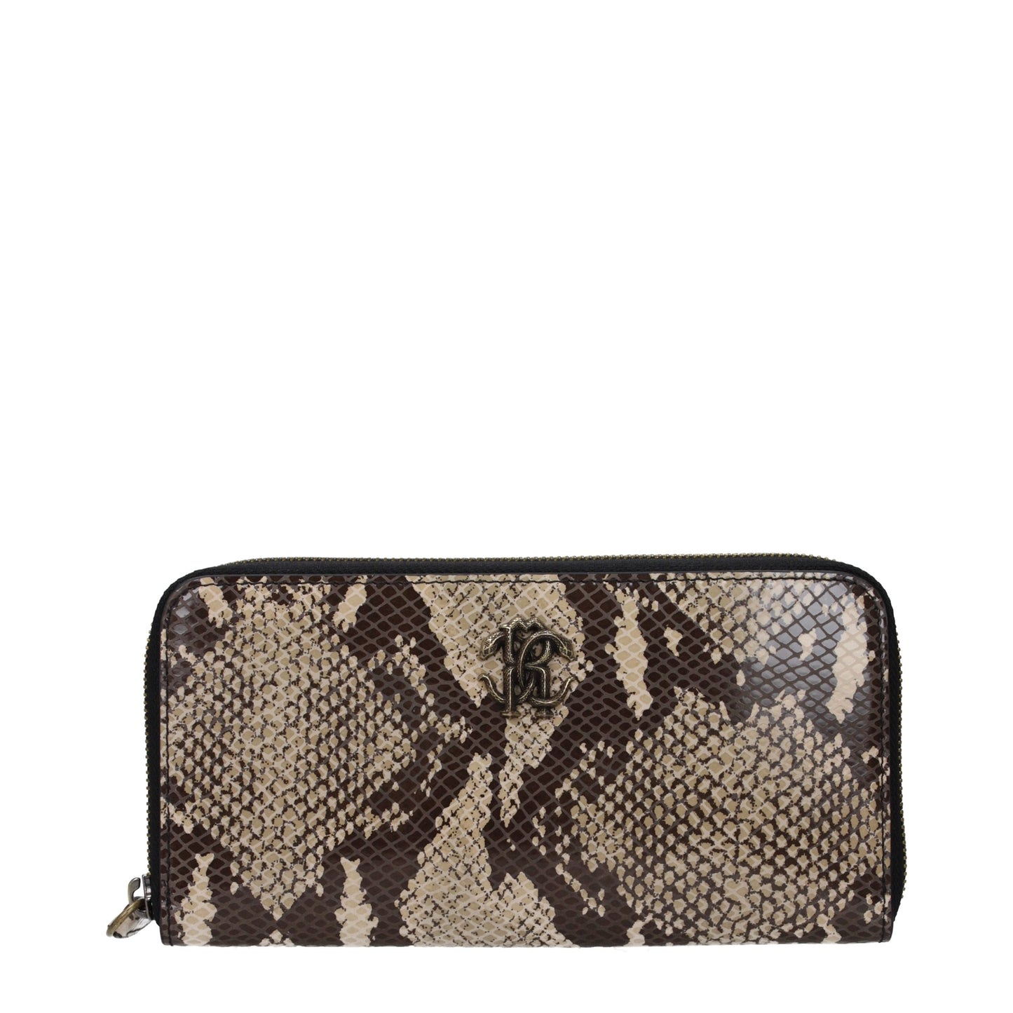 Roberto Cavalli Beige Leather Wallet
