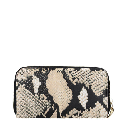 Roberto Cavalli Beige Leather Wallet