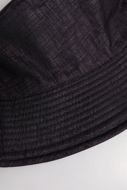 Dolce & Gabbana Black Wide Brim Nylon Bucket Hat