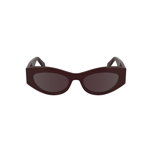 Calvin Klein Rosso Acetate Women Sunglass