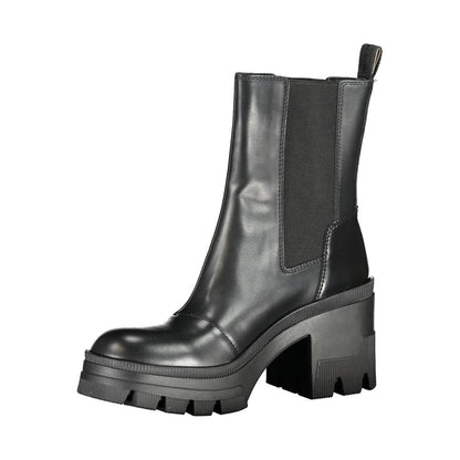 Calvin Klein Black Polyurethane Women Stivaletto