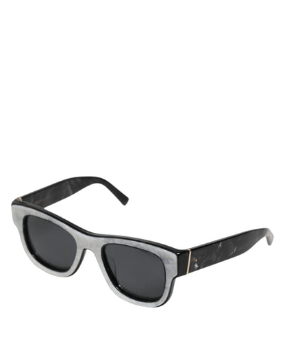 Dolce & Gabbana Pearl White Acetate Frame DG4379 Domenico Shade Sunglasses