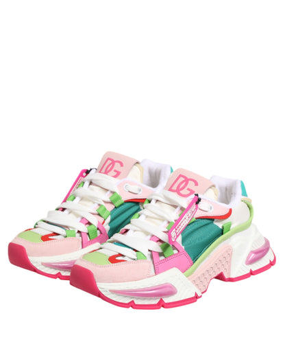 Dolce & Gabbana Multicolor Leather Airmaster Low Top Sneaker Shoes