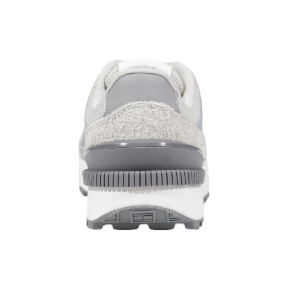Tommy Hilfiger Jeans Gray Suede Leather Athletic Sneakers