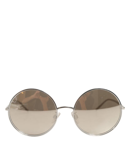 Dolce & Gabbana DG2215K Silver Metal Round Shades Eyewear Sunglasses
