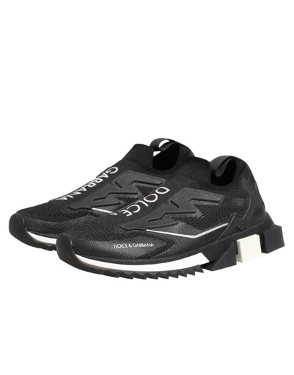 Dolce & Gabbana Black SORRENTO Sport Stretch Sneakers Shoes