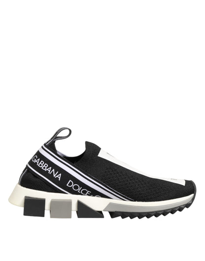 Dolce & Gabbana Black Logo Low Top Sorrento Sneakers Shoes