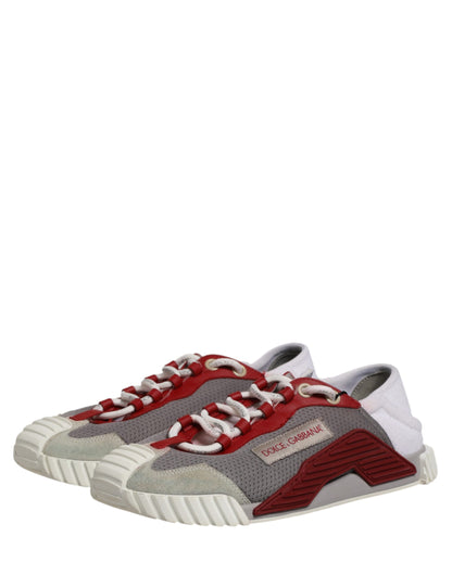 Dolce & Gabbana Multicolor Lace Up Low Top NS1 Sneakers Men Shoes