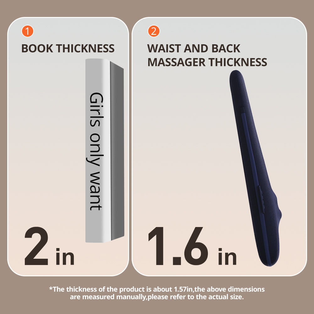 Μαξιλάρι στήριξης οσφυϊκής περιοχής με μασάζ πλάτης